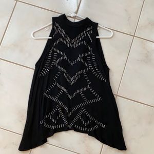 Sleeveless beaded top